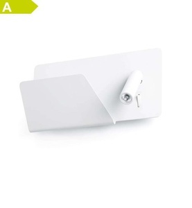 Lorefar (FARO), Suau - weiße LED-Wandleuchte mit Ablagefläche, Suau - weiße LED-Wandleuchte mit Ablagefläche