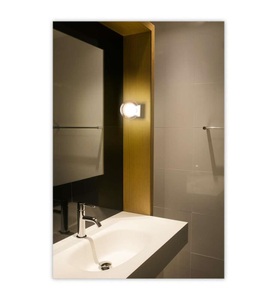 Lorefar (FARO), Wandleuchte Perla, chrom, Wandleuchte Perla mit doppeltem Schirm, chrom