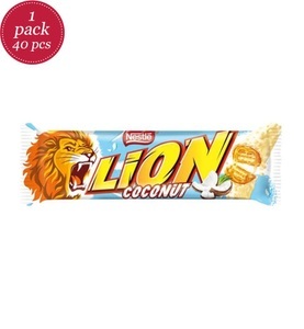 undefined, Wine & Gourmet - Lion coconut - 40 x 0.04 kg, Lion Coconut 40g Schokoriegel