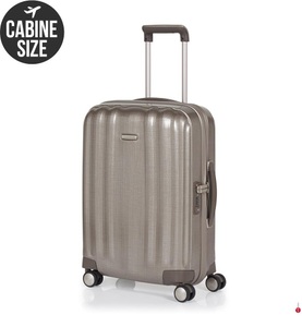 Samsonite 1, Samsonite - Koffer Lite-Cube Spinner 55 cm - Beige, Lite-Cube - Spinner 55cm in Ivory Gold