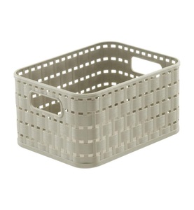 Rotho, Rotho Aufbewahrungskorb COUNTRY A6 / 2, ROTHO - Aufbewahrungskorb COUNTRY - beige - Kunststoff - 14/18/9.5 cm