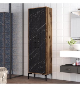 undefined, Home - Mehrzweckschrank - Braun und Schwarz, 
