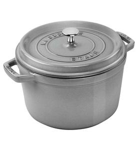 undefined, Staub - Schmortopf mit Deckel La Cocotte 24 cm - Grau, 