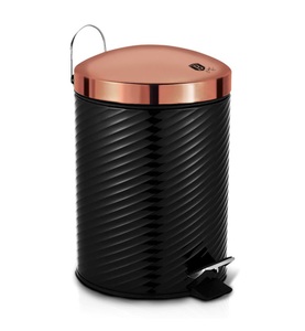 undefined, Berlinger Haus - Black Rose Collection 5L-Liter Mülleimer - Roségold und Schwarz, Berlinger Haus Küchenwaage mit Schüssel Black Rose Collection