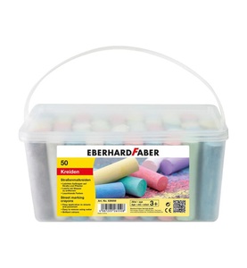Eberhard Faber, Eberhard Faber Straßenmalkreide EIMER ECKIG 50er, Eberhard Faber 526550 - Straßenmalkreide, 50er Eimer