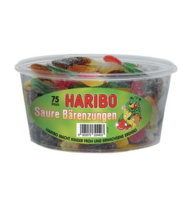 HARIBO, Haribo Saure Bärenzungen 75 Stk., Haribo Saure Bärenzungen 75 Stück