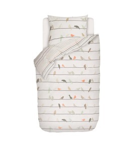 Esprit, Esprit Bettwäschegarnitur Birdies, Esprit - Birdies Bettwäsche Set, 160x210+65x100cm, Multicolor