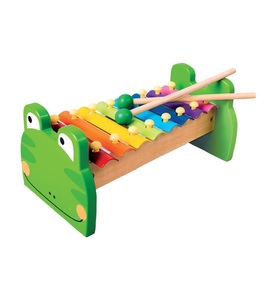 Bino, Bino Holz-Metall Xylophon, Frosch, Bino 86591 - Frogy Xylophon Frosch, Holz-Metall, Glockenspiel, bunt,