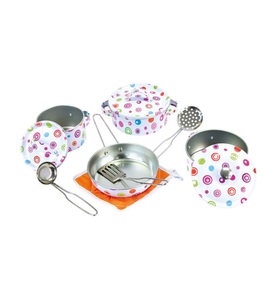 Bino, Bino Email-Kochtopf-Set, Bino 83390 - Email-Kochtopf-Set, 11-teilig