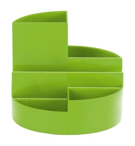 Maul, MAUL Rundbox 4117654 hellgrün 6 Fächer, Vielzweck-Stiftebox, grün