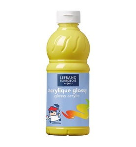 Opitec, Opitec - Acrylfarbe Glänzend Glossy, 500 Ml Primärgelb, LEFRANC Acrylfarbe Glossy 500 ml, Gelb