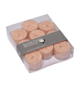 Herzog Kerzen AG, Herzog Kerzen AG Herzog Kerzen AG Teelichter, Herzog Kerzen AG Teelichter Kristallo Ø 4 cm 9 Stück, Lachs