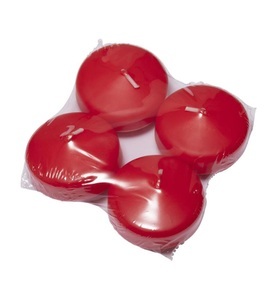 Herzog Kerzen AG, Herzog Kerzen AG Herzog Kerzen AG Schwimmkerze, Herzog Kerzen AG Schwimmkerze Ø 5 cm Linsen, Rot