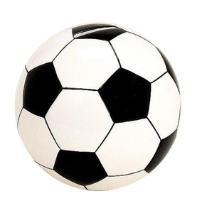 ROOST, ROOST Sparkasse Fussball gross 17399 schwarz/weiss ø13cm, G. Wurm Spardose Fussball 13 cm