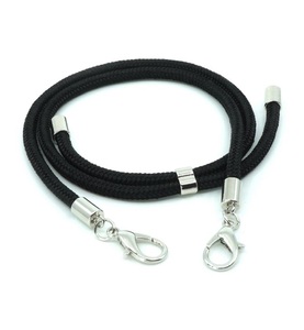 ROOST, ROOST Maskenhalter Kordel 1 Stk. 301930014 Schwarz, Maskenhalter Kordel Schwarz/Silber