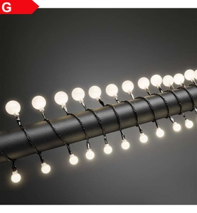 Konstmide CHRISTMAS, Kugel-Lichterkette LED warmweiß 80-flg., Konstsmide LED-Lichterkette 632cm lang