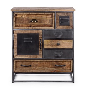 mutoni lifestyle, Kommode Rupert 6 Schubladen 1 Türe, 