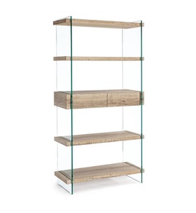 mutoni lifestyle, Bücherregal Kenya 5 Ablagen 2 Schubladen, Bücherregal Kenya 5 Ablagen 2 Schubladen