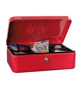 Rieffel, RIEFFEL Geldkassette Valorit VTGK4ROT 10x30x21,7cm rot, Rieffel Geldkassette Valorit, 10cm x 30cm x 21,7cm, rot, VT-GK 4 ROT