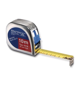 Rieffel, RIEFFEL Rollmeter 10m 1210SB chrom, Rieffel Rollmeter, 10m, chrom, 1210SB