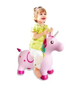 Jamara, Jamara - Hüpfball Animal Unicorn - Rosa und Hellrosa, 