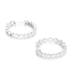 Accessory, Accessory - Ohrringe Créoles Pétillantes - Silber, 