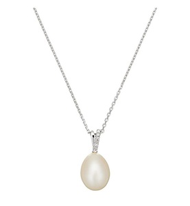 Le Diamantaire, Anhänger Luliwa - Weissgold Diamanten 002Karat - mit Perle, 