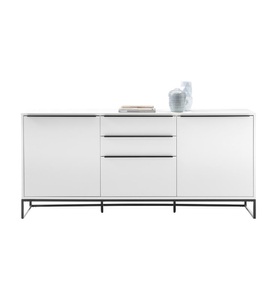 Mca furniture, Mca Furniture - Sideboard - Weiss und Schwarz, MCA furniture Sideboard »Lille«, Breite ca. 184 cm