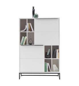 Mca furniture, Mca Furniture - Bücherregal - Weiss und Schwarz, MCA furniture Highboard »Lille«, Breite ca. 100 cm