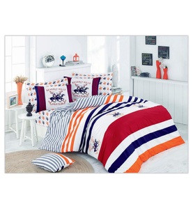 Beverly hills polo club, Beverly Hills Polo Club - 2-Teilige Bettwäschegarnitur - 140 x 200 cm - Weiss und Multicolor, 