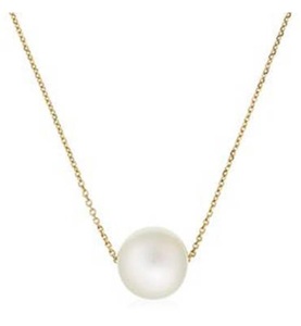 Accessory, Accessory - Halskette aus Gold Single Pearl - Gold, 