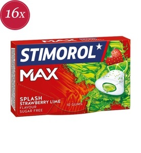 Stimorol, Stimorol Max Splash Strawberry Lime 22g, Stimorol Max Splash Strawberry Lime 22g