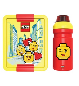 LEGO, LEGO - Lunch-Set Iconic Girl 021 - Rot, Lego Lunch Set Iconic Girl
