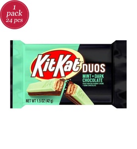undefined, KitKat Duos Mint & Dark Chocolate 42g Knusperwaffel dunkle Schokolade mit Minze, 
