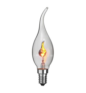 Star Trading, STAR TRADING Glühbirne ROMANCE E14, LED-Windstoßkerzenlampe E14 3W Flammeneffekt