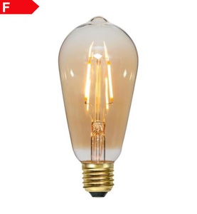 Star Trading, E27 LED-Filamentlampe 0,75W 2.000K Glas amber, E27 LED-Filamentlampe 0,75W 2.000K Glas amber