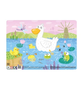 DoDo, Dodo - Rahmenpuzzle Ente 53 Teile, 5J+, 