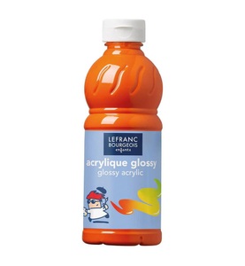 Opitec, Opitec - Acrylfarbe Glänzend Glossy, 500 Ml Orange, LEFRANC Acrylfarbe Glossy 500 ml, Orange