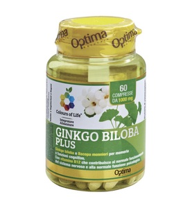 Optima Naturals, Optima Naturals Ginkgo Biloba Plus 1000 mg - 60 Kapseln, Optima Naturals Ginkgo Biloba Plus 1000 mg - 60 Kapseln