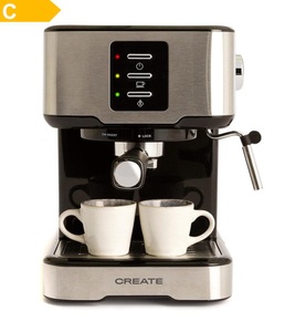 IKOHS, Ikohs - Kaffeemaschine BARISMATIC 20bar - Silber - Grau und Silber, 