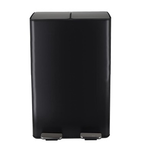 undefined, Spirella - Abfalleimer mit Trennsystem Aliya Matt, 2 x 30L - Schwarz, Spirella Aliya Abfallbehälter 2x30l Schwarz