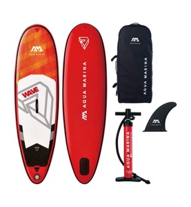 Aqua Marina, Aqua Marina - Aufblasbares SUP Wave Surf iSup - Rot, Aqua Marina Stand Up Paddle WAVE 265 cm