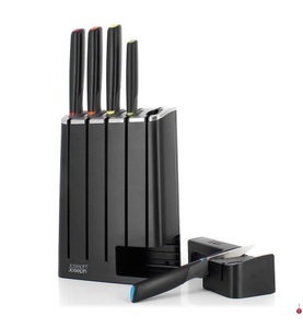 undefined, Joseph Joseph - 5-teiliges Messerset Slimblock Elevate, Joseph Joseph Elevate Messerblock mit Schärfer 5 tlg.