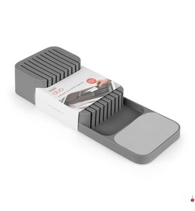 undefined, Joseph Joseph - Messerblock - Grau, Joseph DUO Messereinlage Schubladen Organizer