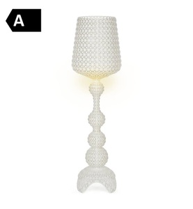 KARTELL, Kartell Kabuki - LED-Stehlampe, weiß, Stehleuchte Kabuki Indoor plastikmaterial weiß / LED - H 165 cm - Kartell weiß en plastikmaterial