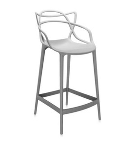 KARTELL, Kartell-Masters Hocker 65cm, Grau, Hochstuhl Masters plastikmaterial grau / H 65 cm - Kartell grau en plastikmaterial