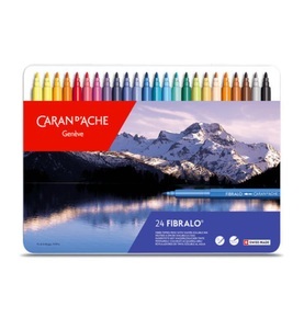 undefined, CARAN D'A Filzstift Fibralo M 185.324 24-farbig assortiert, Caran d'Ache Filzstift Fibralo, M, 24-farbig assortiert, 185.324