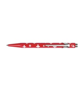undefined, CARAN D'A Kugelschreiber 849 Swiss 849.253 rot/weiss, Caran d'Ache Kugelschreiber 849 Swiss, rot/weiss, 849.253
