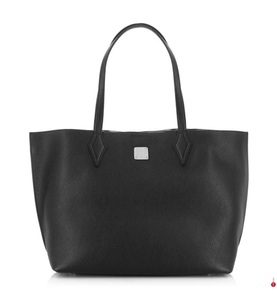 MCM, Mcm - Leder-Schultertasche - Schwarz, 