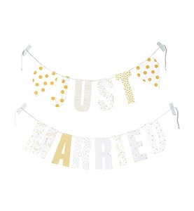 undefined, Girlande Just Married, Rico Design Girlande Just Married 3 m, Mehrfarbig